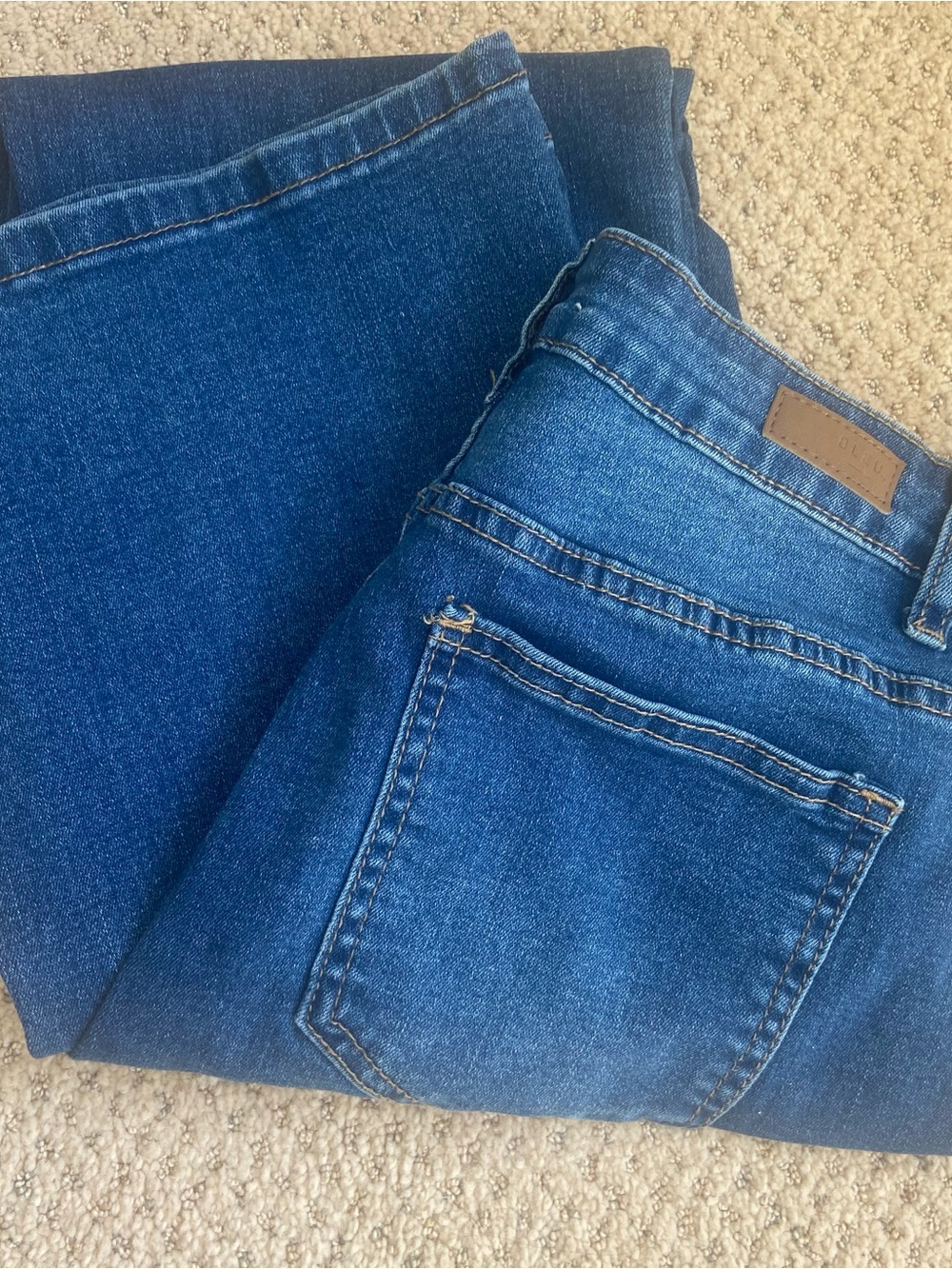 Classic Women's Blue Denim Jeans - Casual Straight Fit / Flare NEW Stretch jean